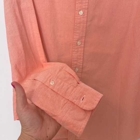 NWOT Men’s Ralph Lauren Cotton Oxford Button Up Shirt in Salmon -… - Picture 9 of 10